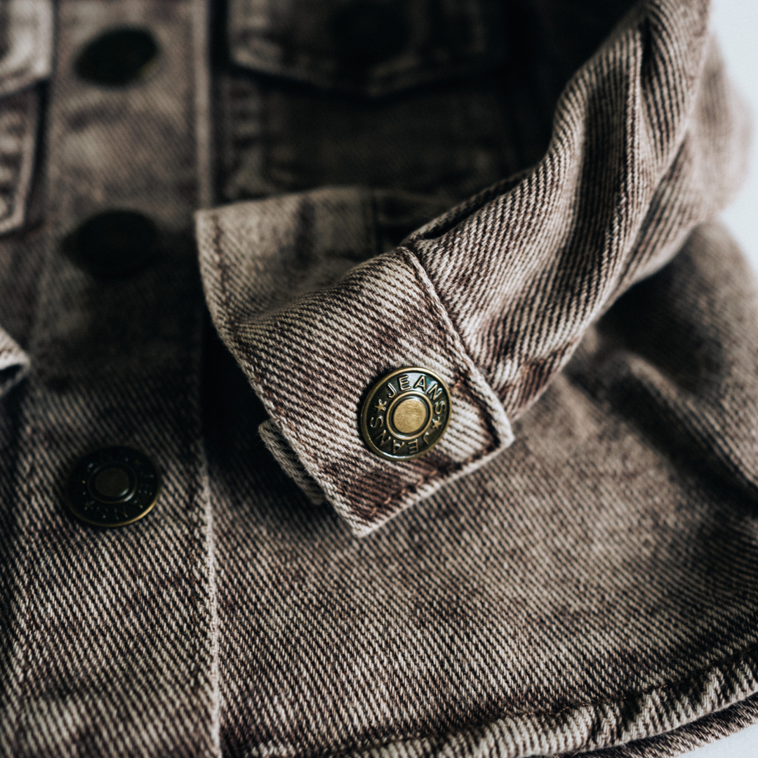Brown Denim Jacket - kids