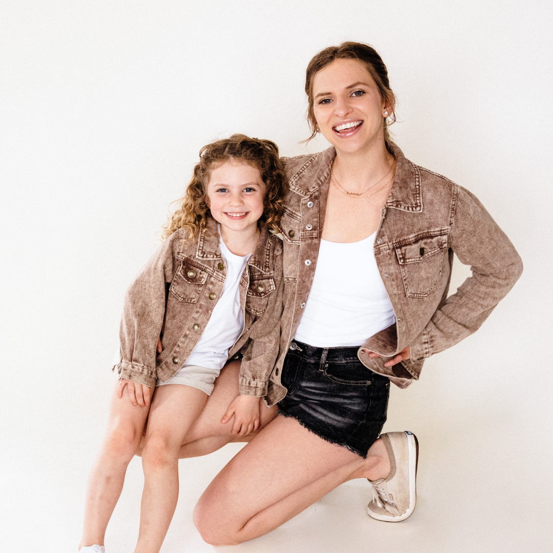 Brown Denim Jacket - kids