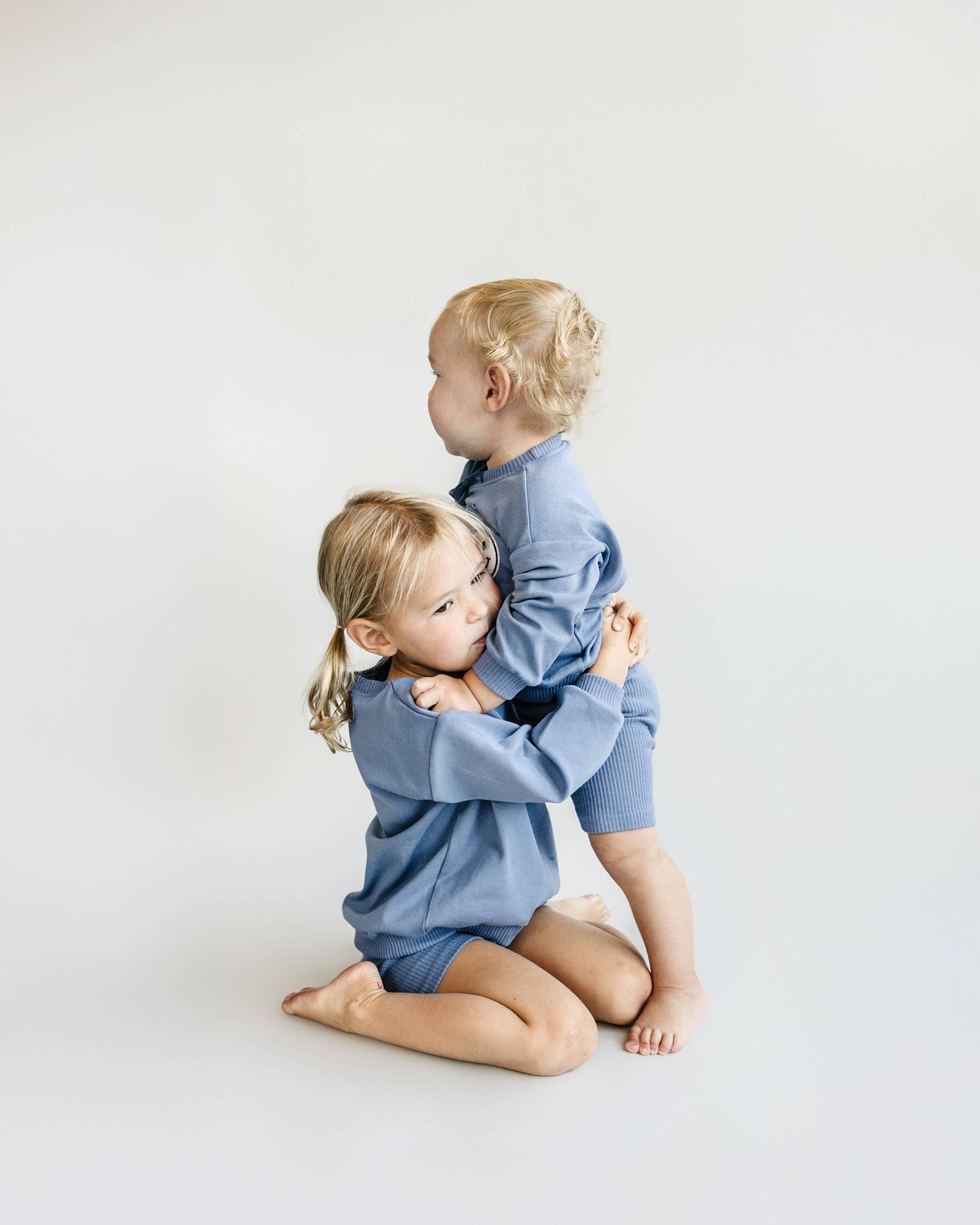 Baby & Kids Biker Shorts Set | Blue