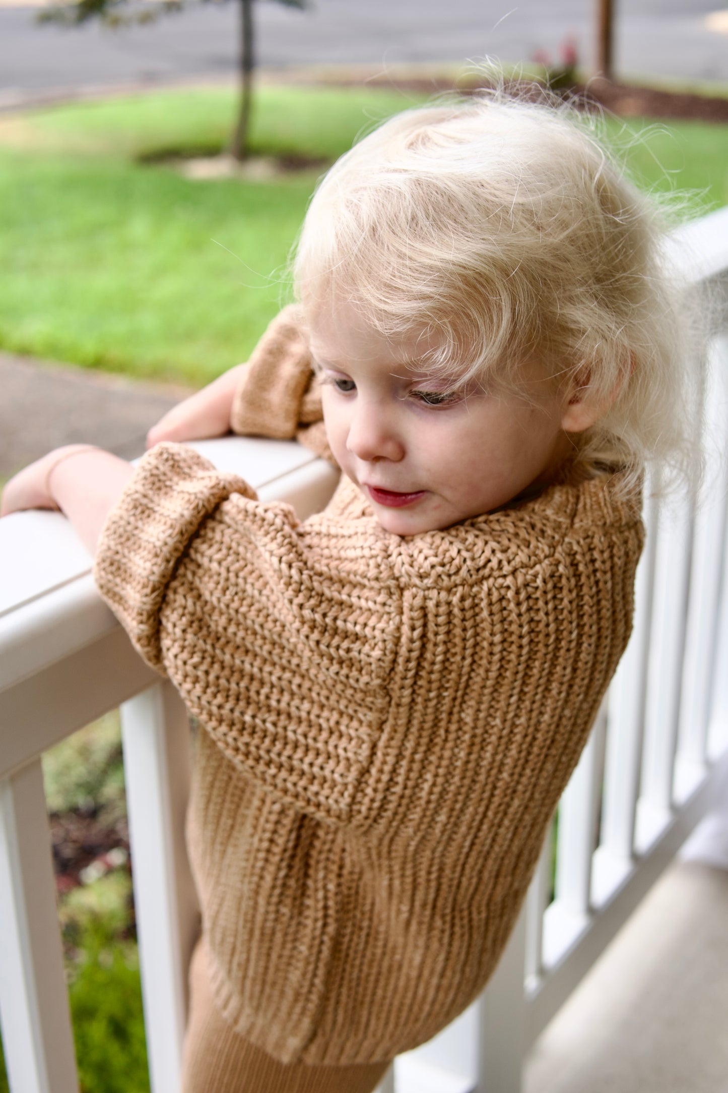 Baby Sweater Chunky Braided knit Cotton oversize style