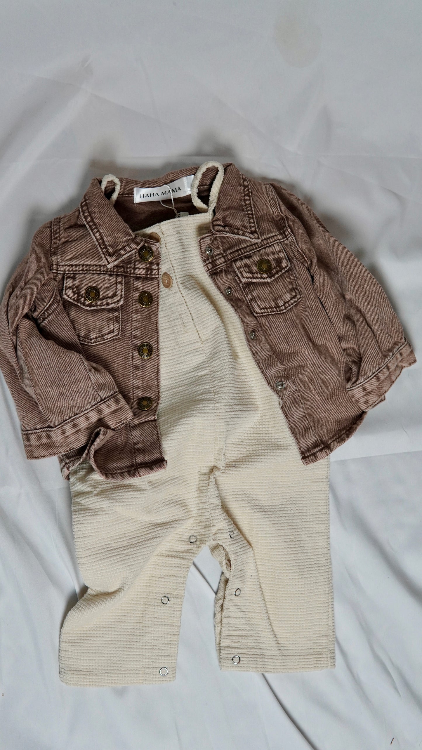 Brown Denim Jacket - kids