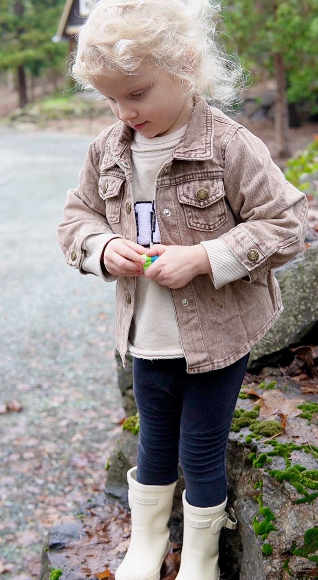 Brown Denim Jacket - kids