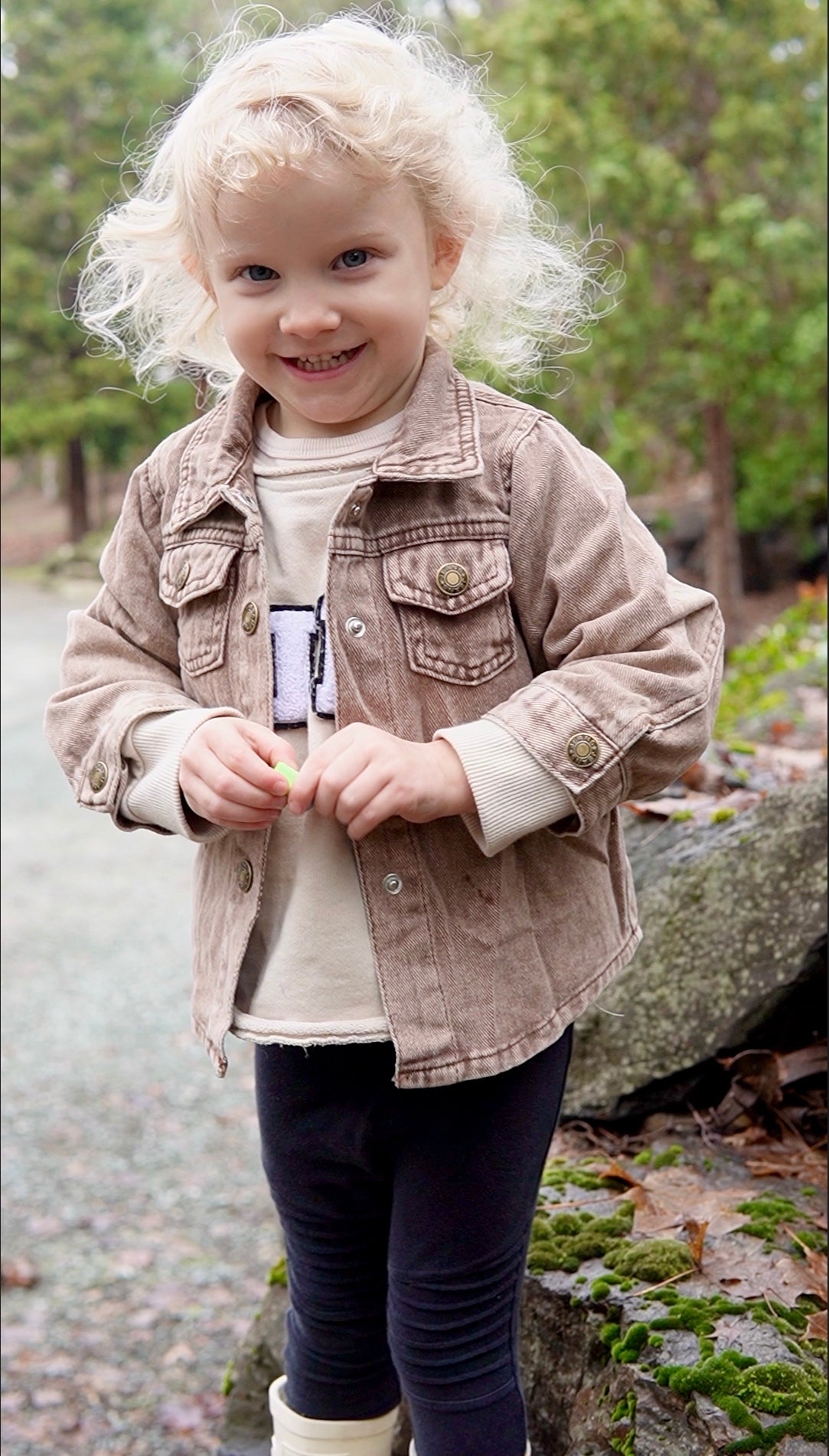 Brown Denim Jacket - kids