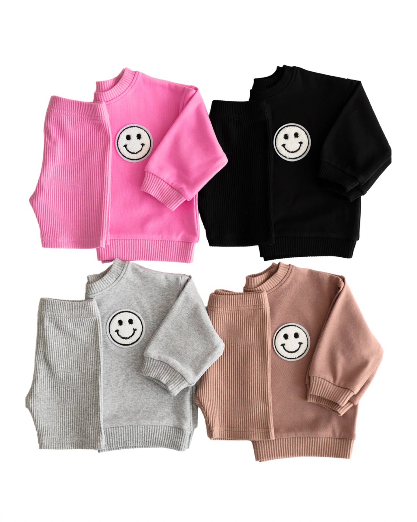 Baby & Kids Biker Shorts Set | Pink