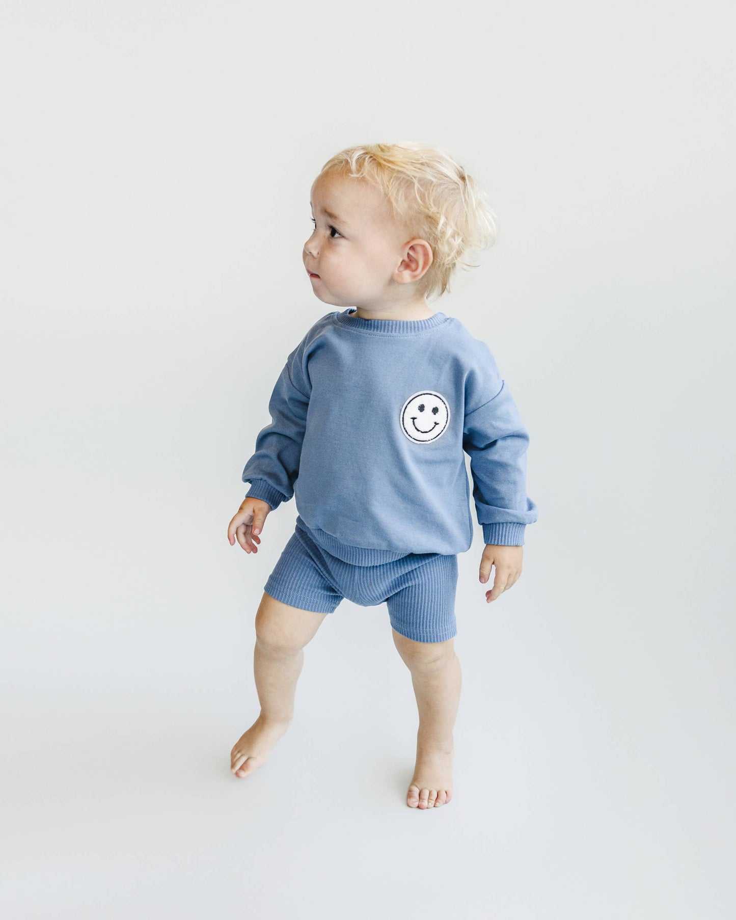 Baby & Kids Biker Shorts Set | Blue