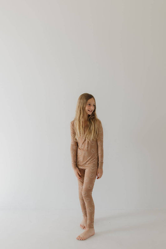 Bamboo Two Piece Pajamas | Sandstone Smile