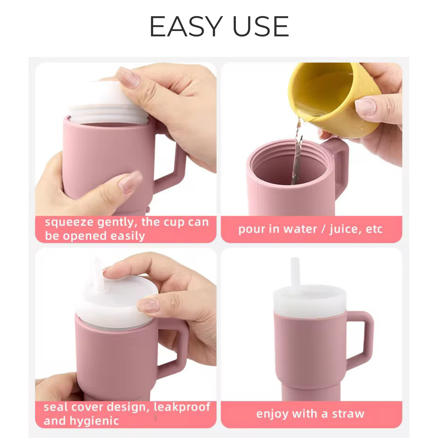Toddler "Stanley-style" Tumbler Cup Color: Dusty Lilac