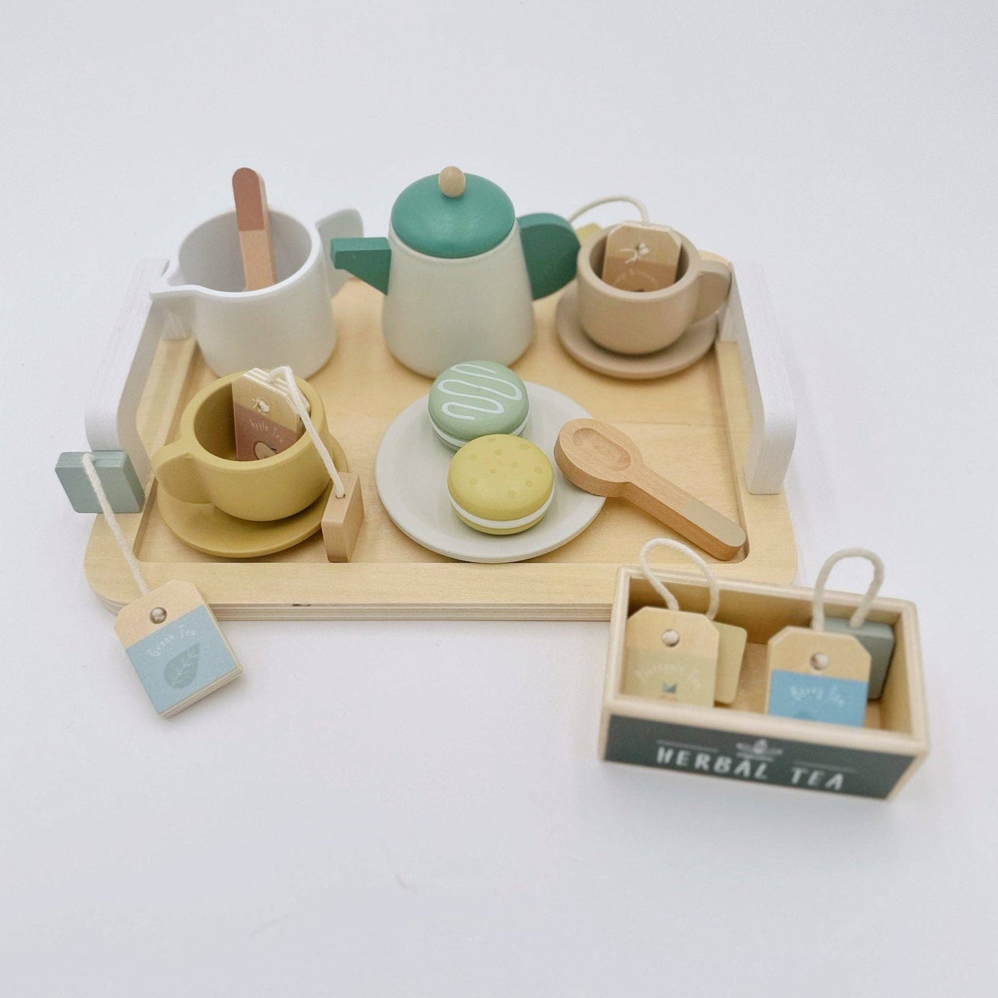 Wooden Tea Party Set - Pretend Play Tea Set Ages 3+