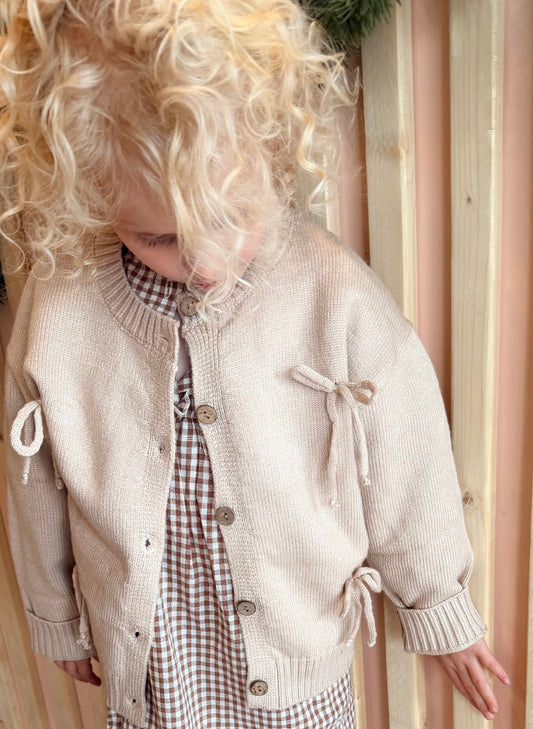 Knit Cardigan | Bows