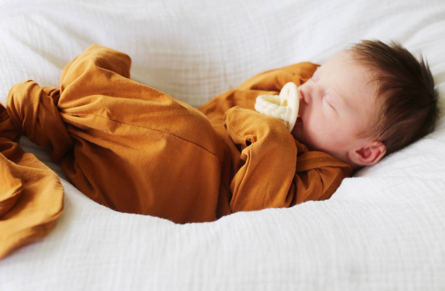 Cinnamon Organic Cotton Knotted Gown