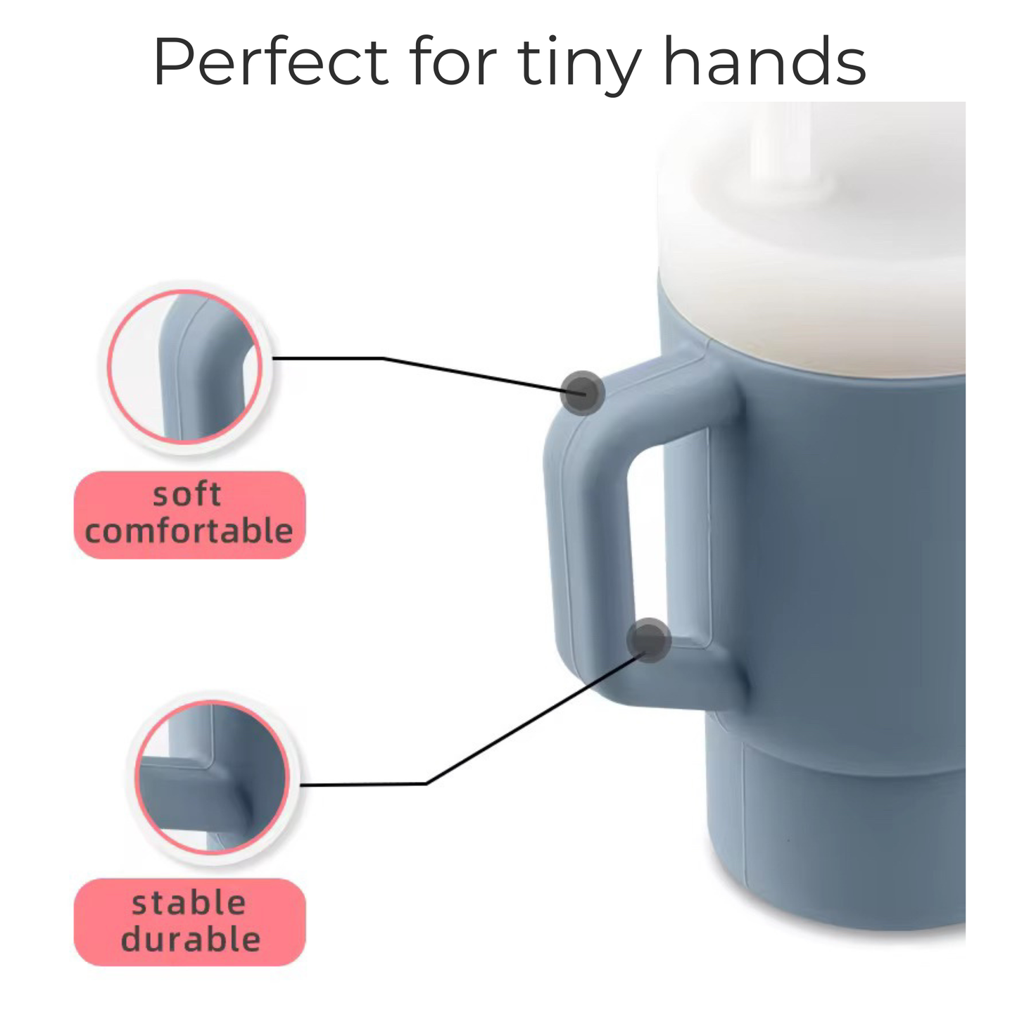 Toddler "Stanley-style" Tumbler Cup Color: Dusty Lilac