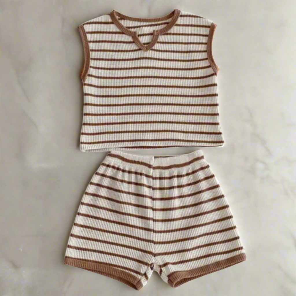 Blake Striped Short Set