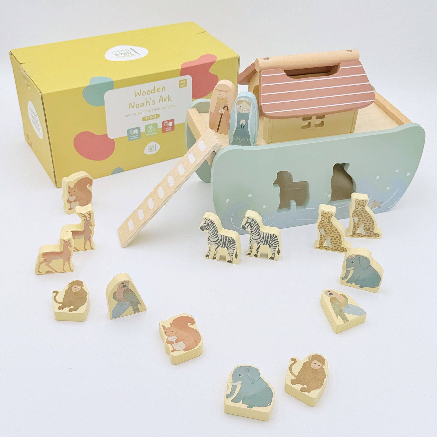 Noah's Ark Wooden Shape Sorter