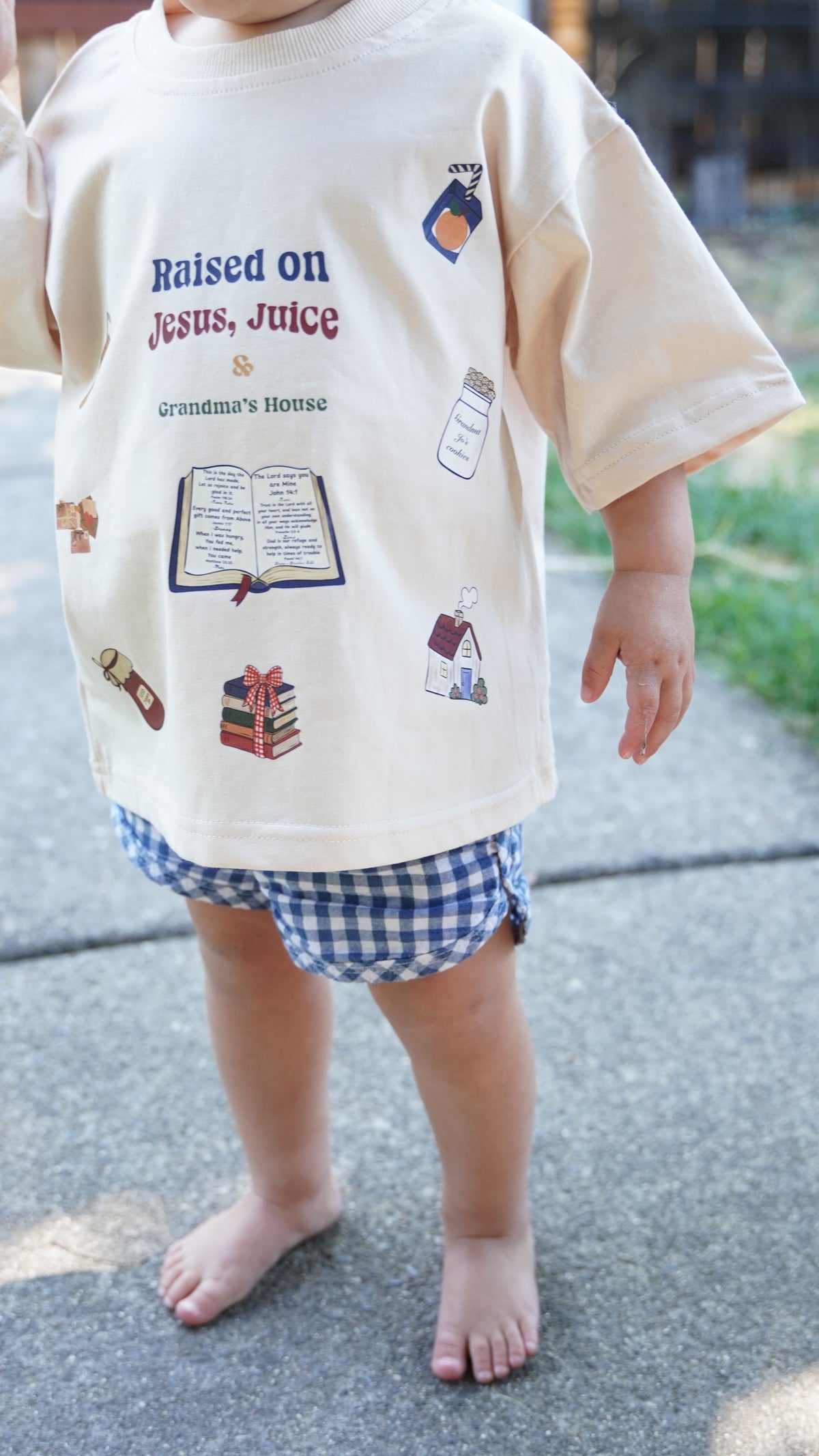 Grandma's Prayer Oversized Cotton Tee