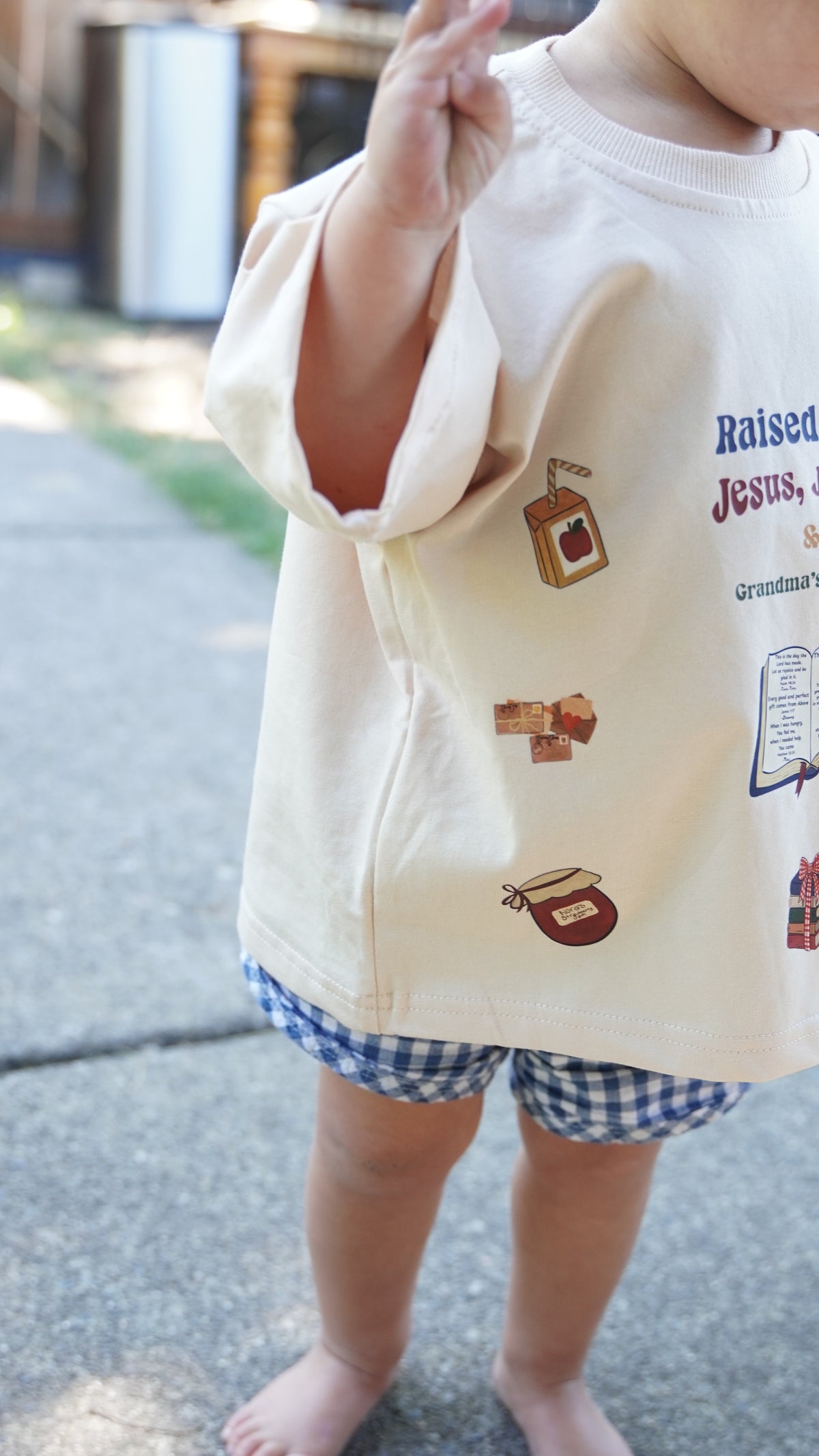 Grandma's Prayer Oversized Cotton Tee
