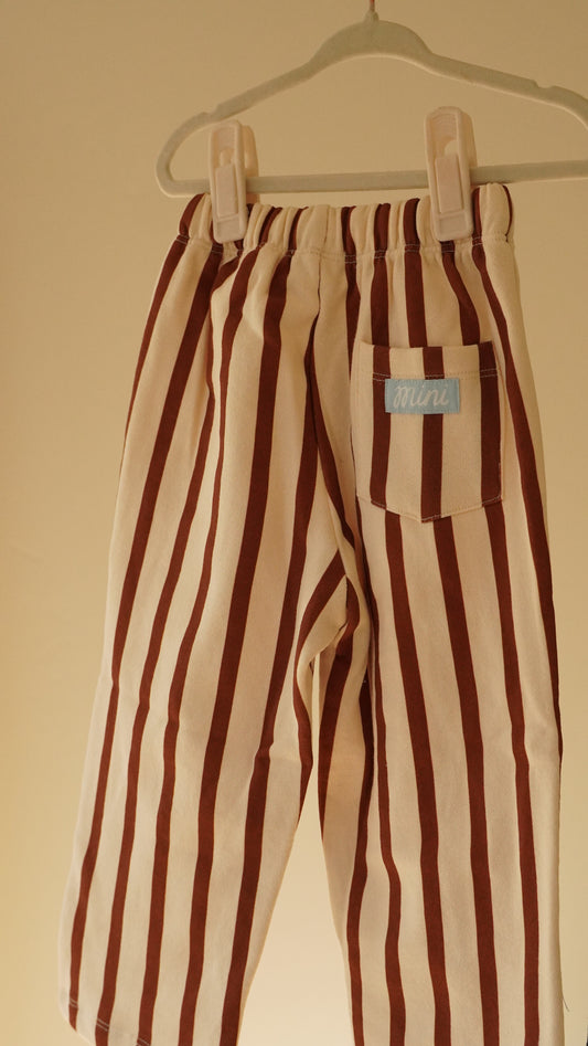 Apple Cider Stripe Terry Cotton Pants
