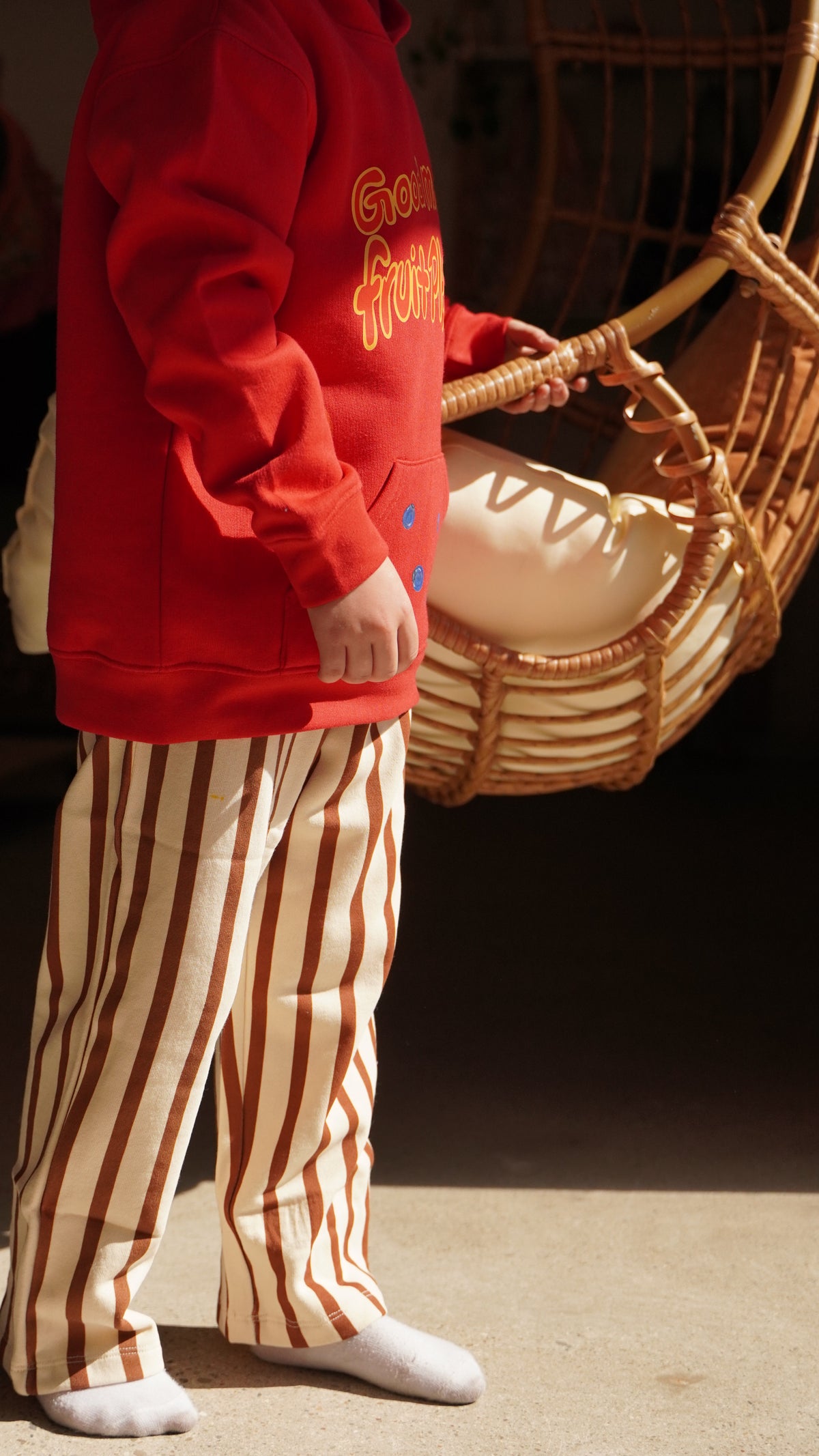Apple Cider Stripe Terry Cotton Pants