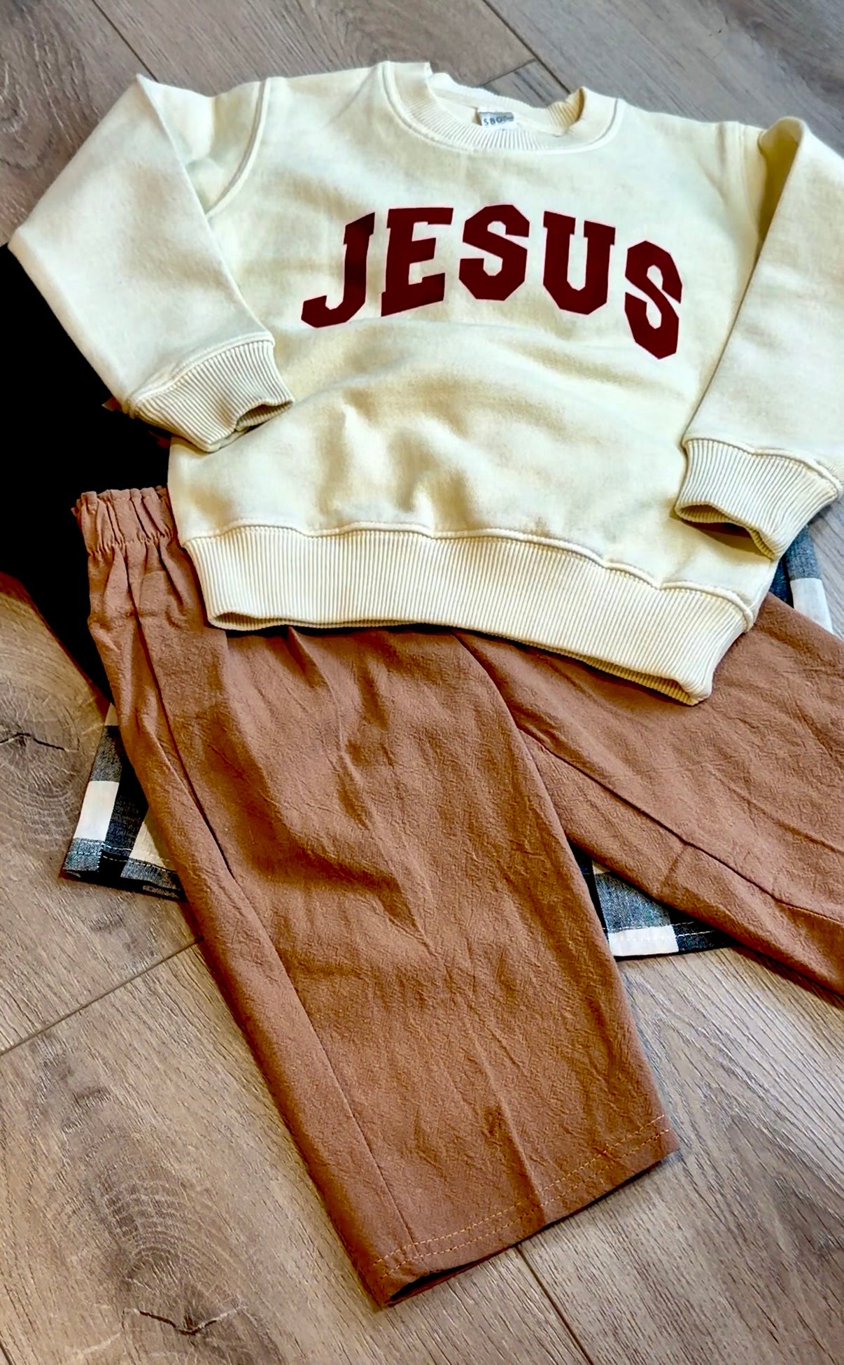 Jesus Varsity Crew Sweatshirt