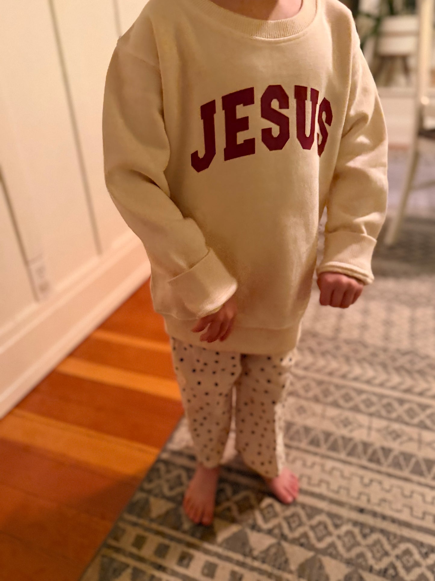 Jesus Varsity Crew Sweatshirt