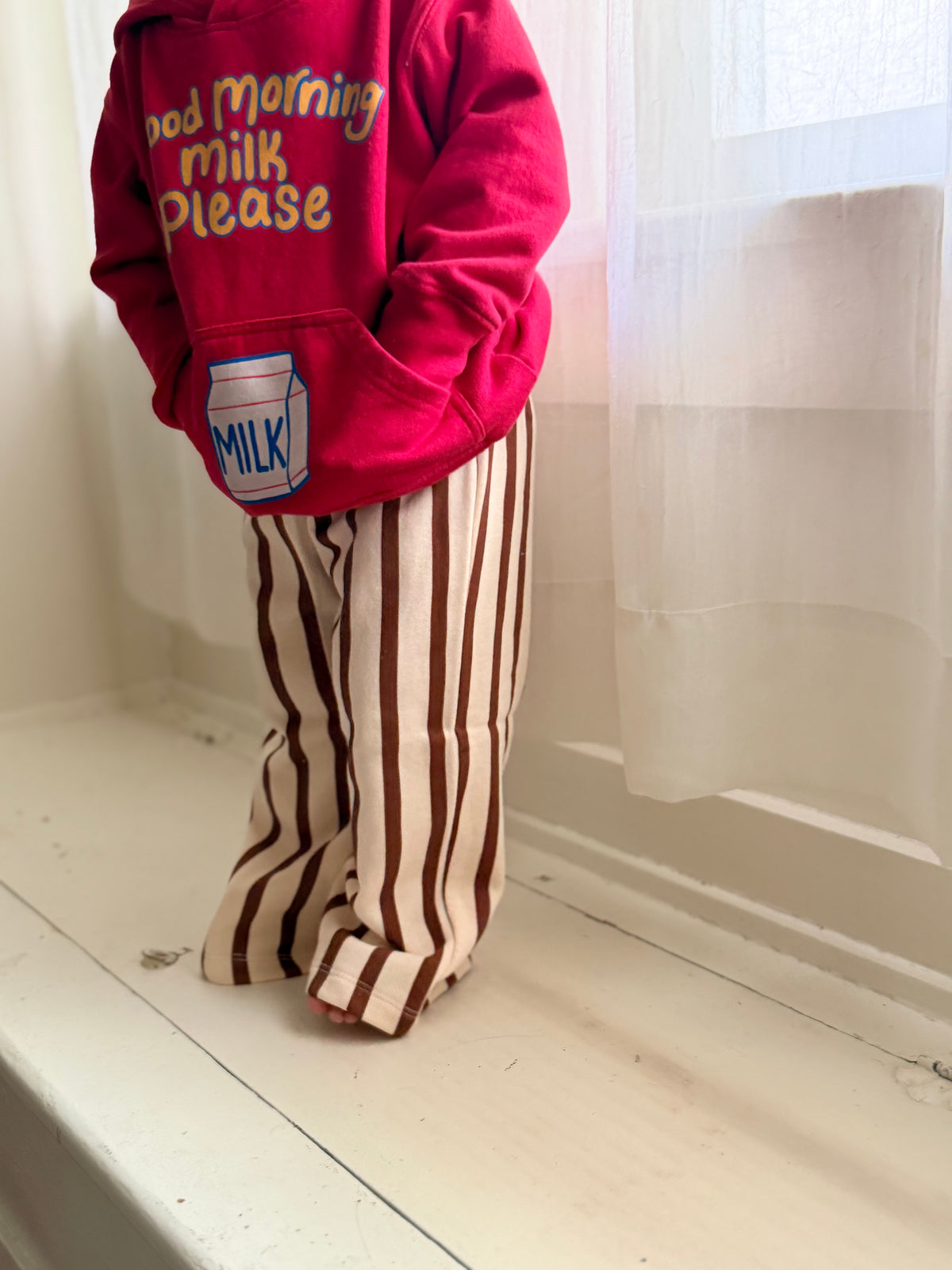 Apple Cider Stripe Terry Cotton Pants