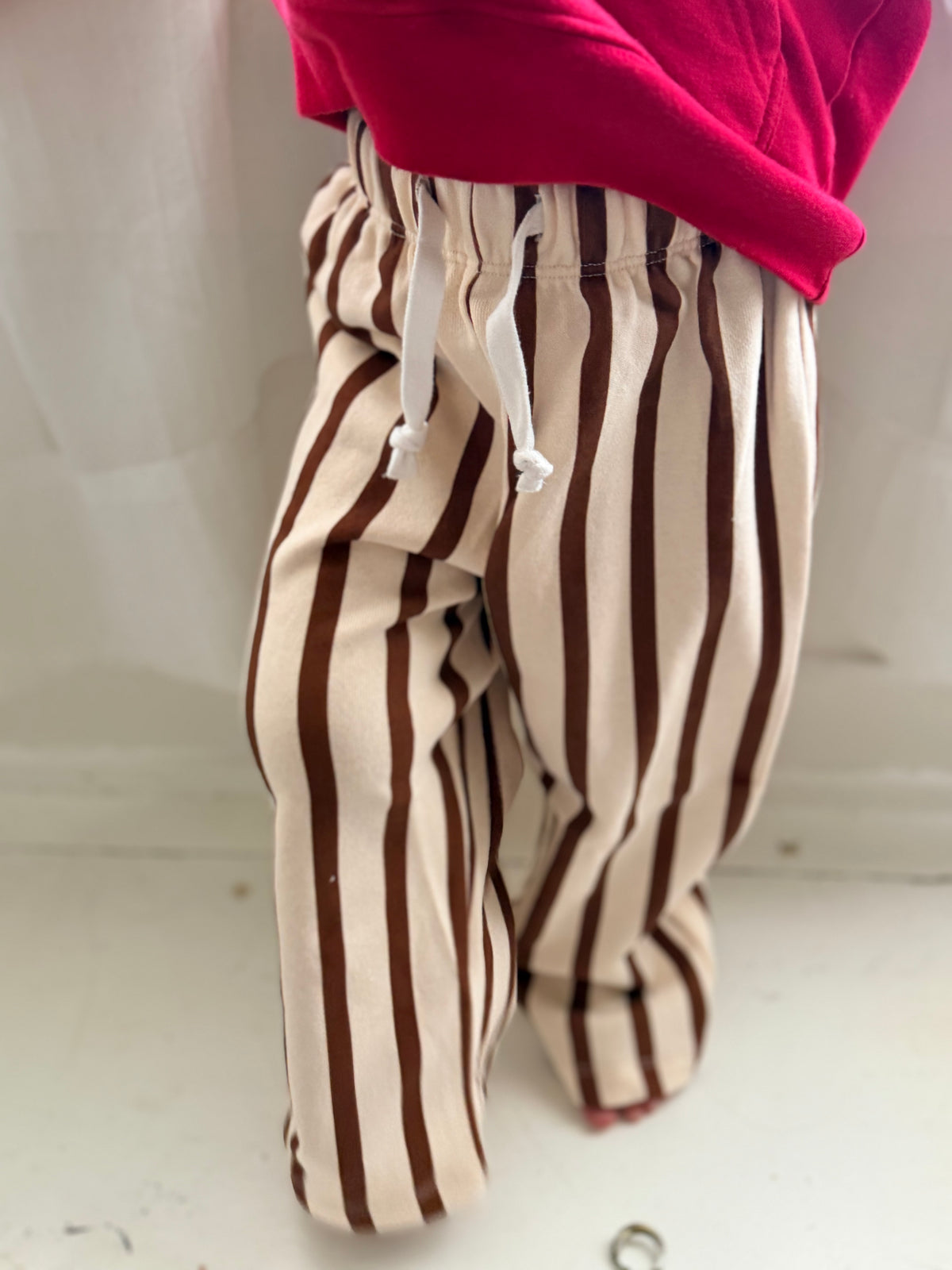 Apple Cider Stripe Terry Cotton Pants