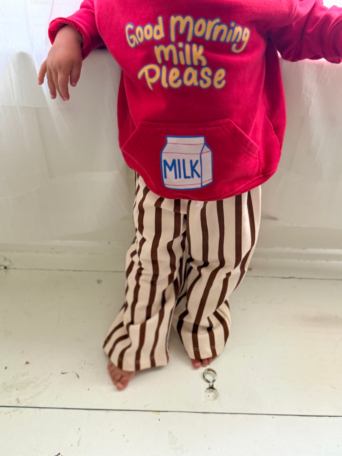 Apple Cider Stripe Terry Cotton Pants