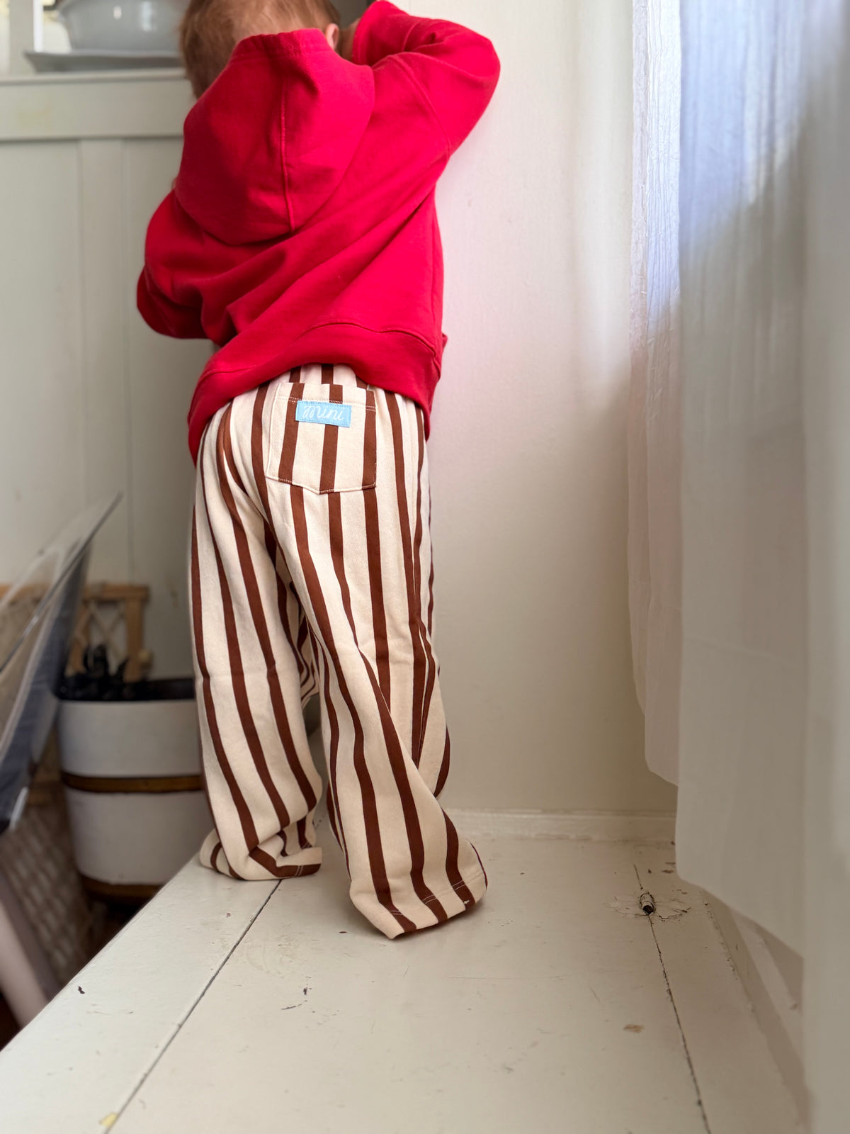 Apple Cider Stripe Terry Cotton Pants