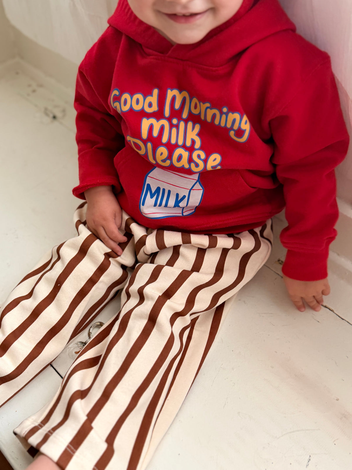 Apple Cider Stripe Terry Cotton Pants