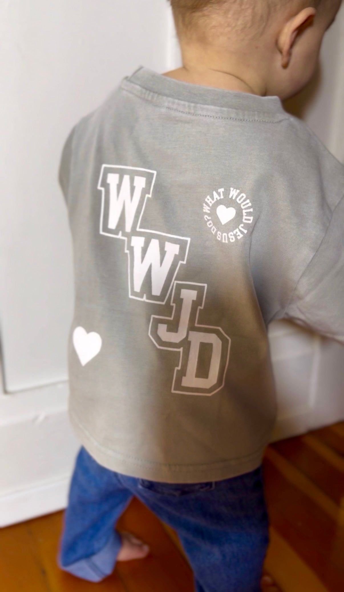 WWJD Varsity Kids Tee