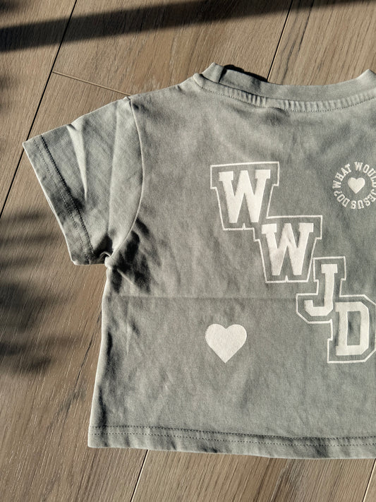 WWJD Varsity Kids Tee