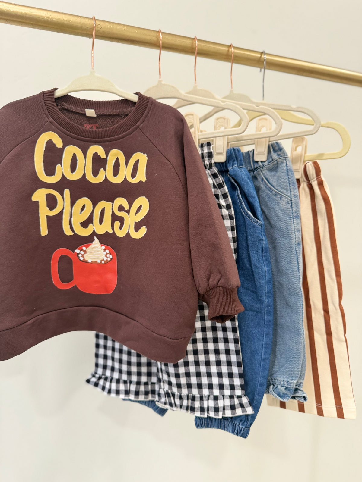 Cocoa Please Cotton Pullover