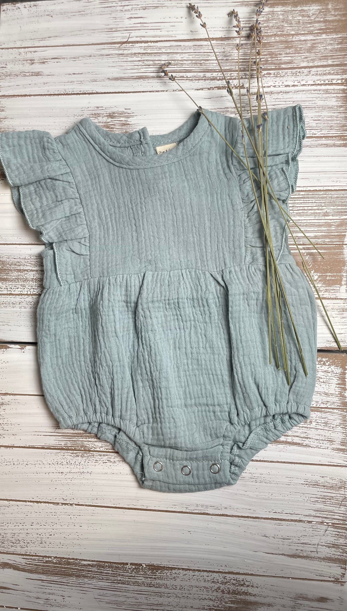 Baby Girl Muslin Spring Romper Short sleeve Jumper Milana