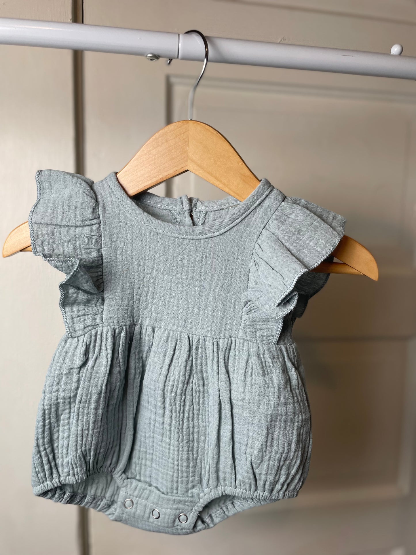 Baby Girl Muslin Spring Romper Short sleeve Jumper Milana