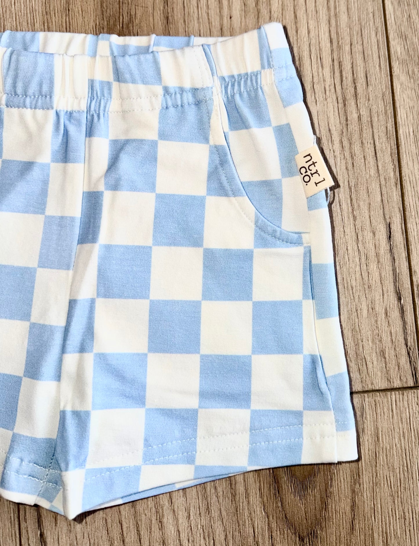 Blue Skies Check Shorts