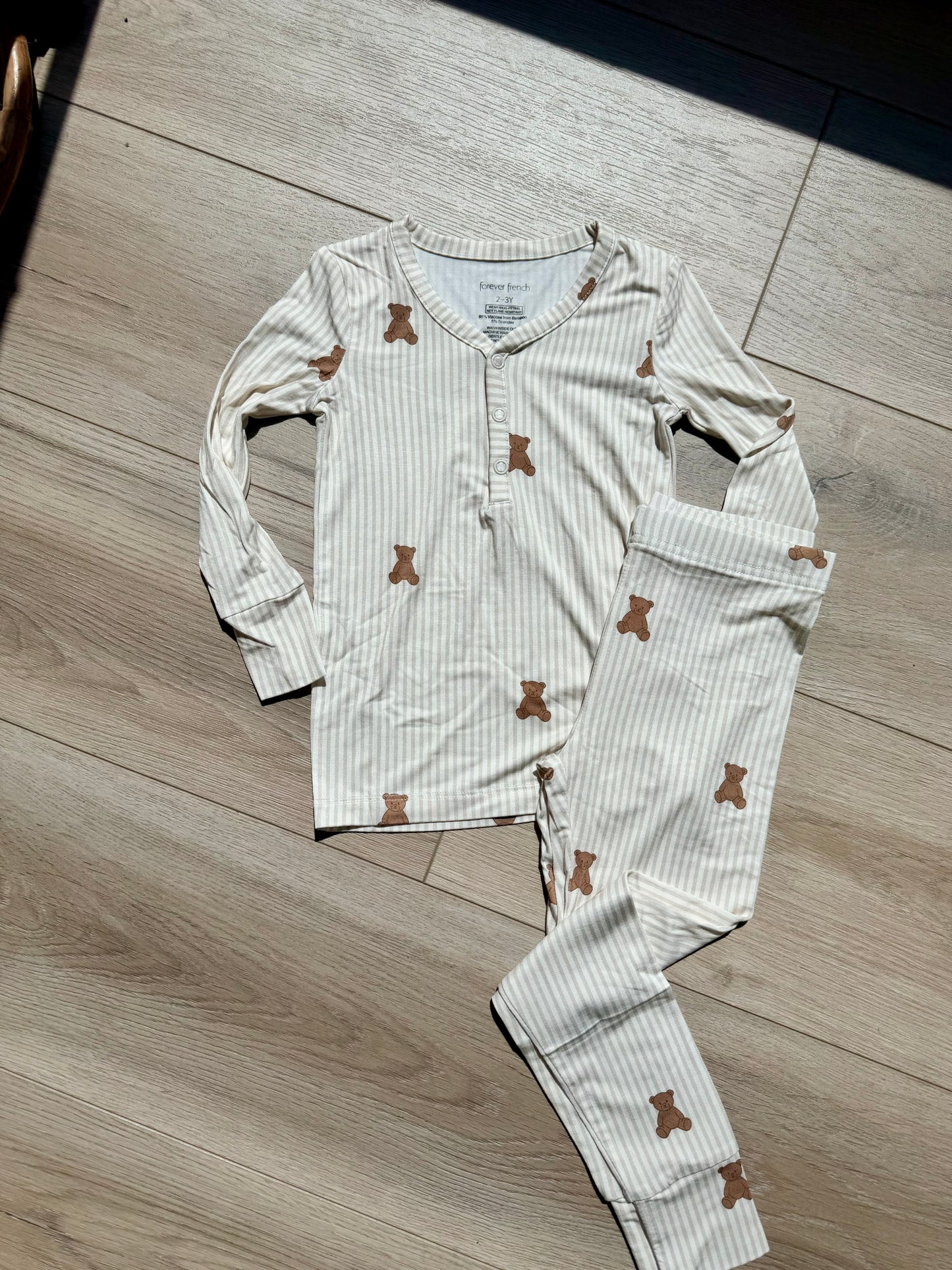Bamboo Zip Pajamas | Teddy