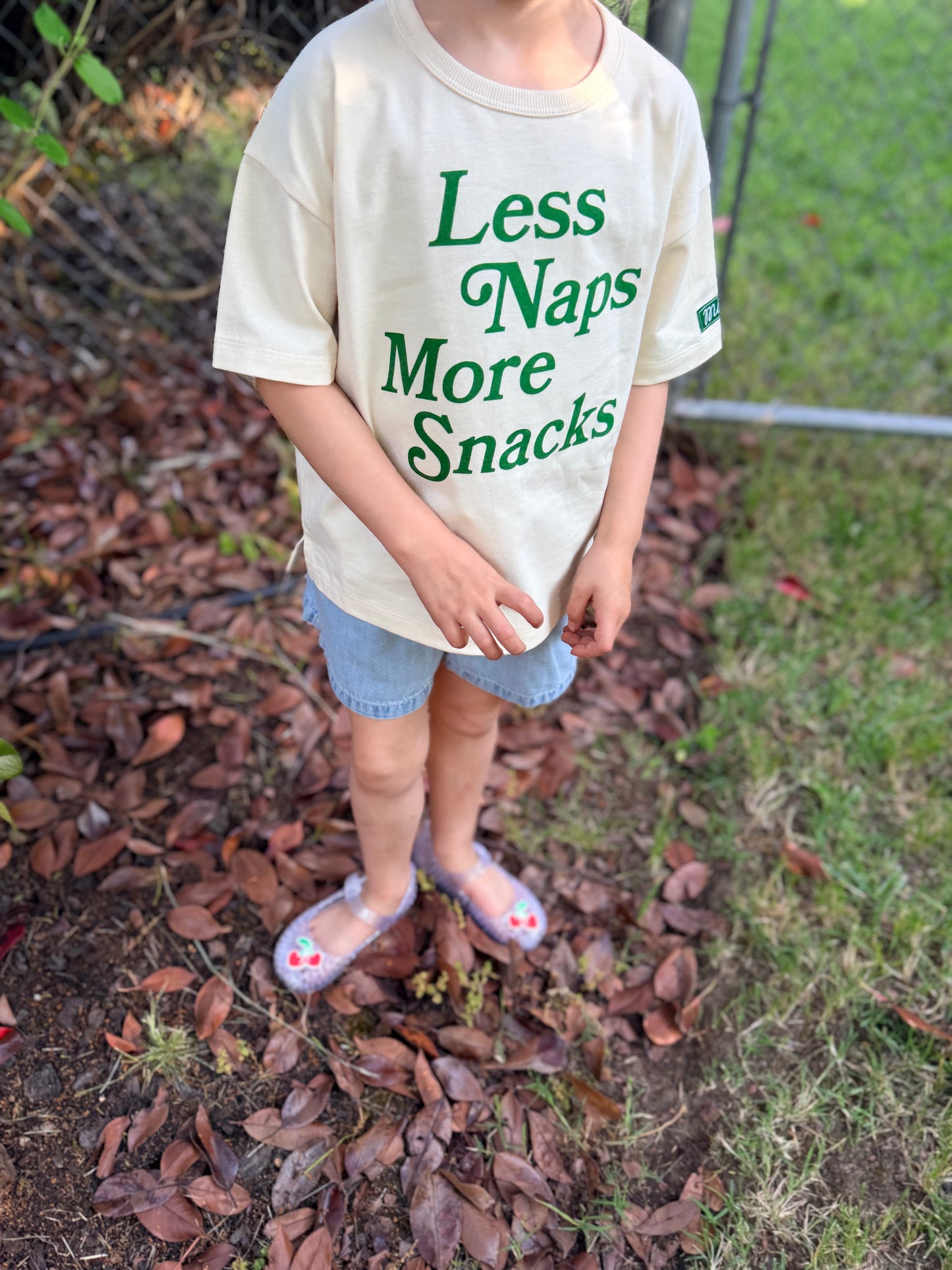 Less Naps More Snacks Oversized Tee
