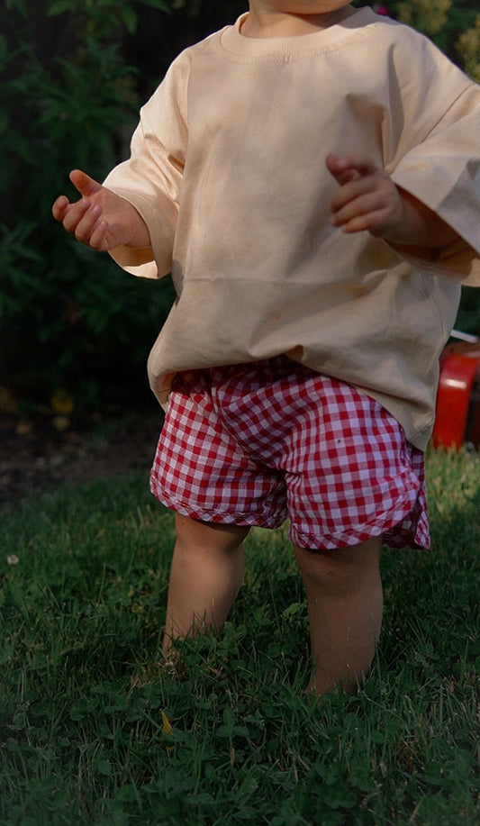 Picnic Gingham Toddler Shorts