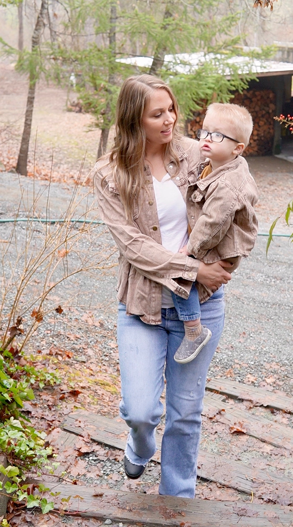 Brown Denim Jacket - Women