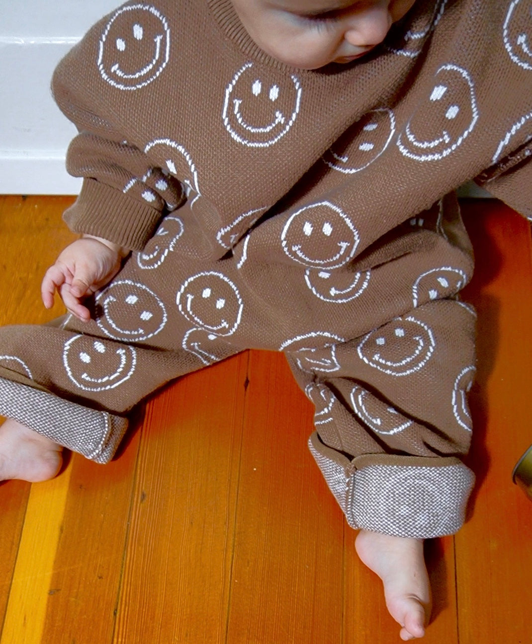 Knit Pant Set | Tan Just Smile