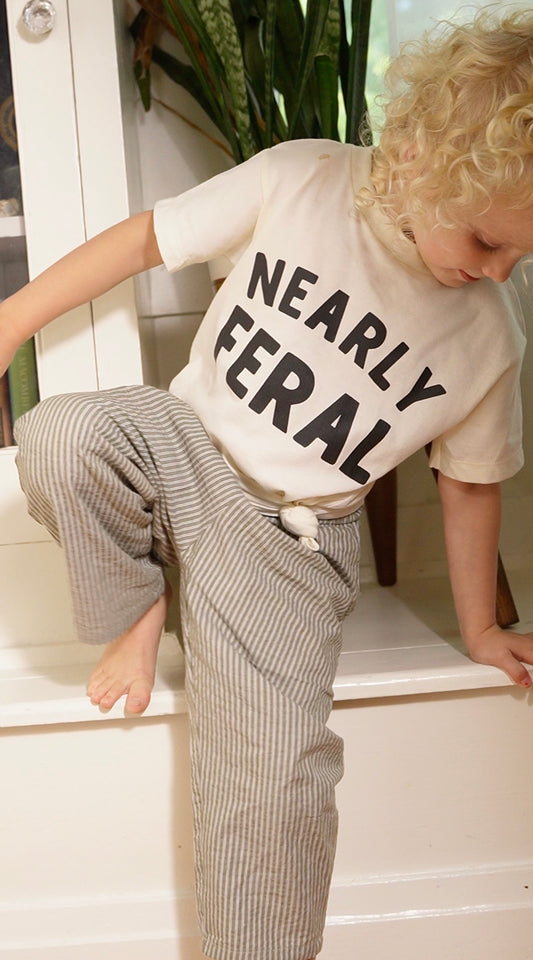Nearly Feral TShirt for Wild Child, Nearly Feral Toddler