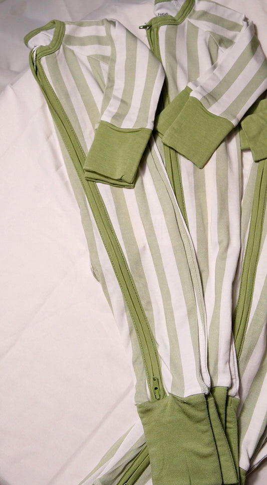 Striped | bamboo baby sleeper, bamboo clothing, baby boy