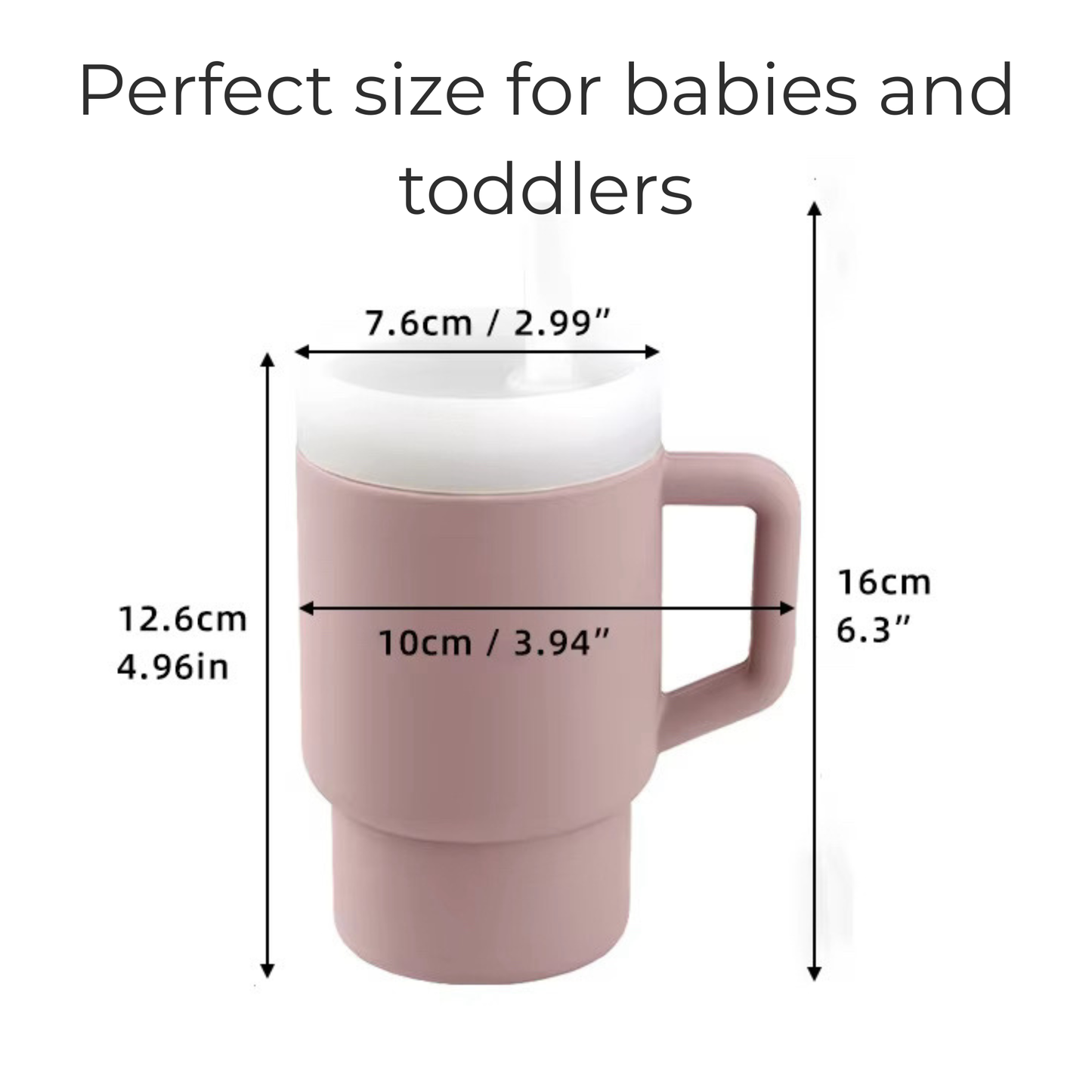Toddler "Stanley-style" Tumbler Cup Color: Dusty Lilac