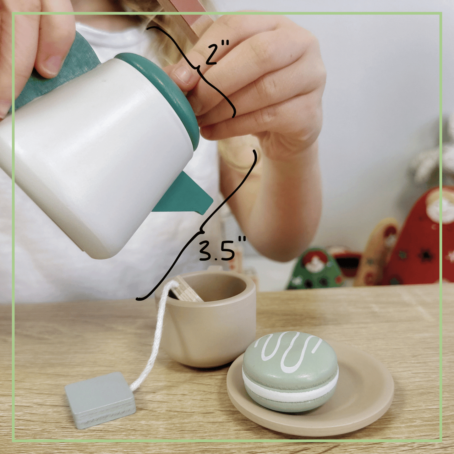 Wooden Tea Party Set - Pretend Play Tea Set Ages 3+