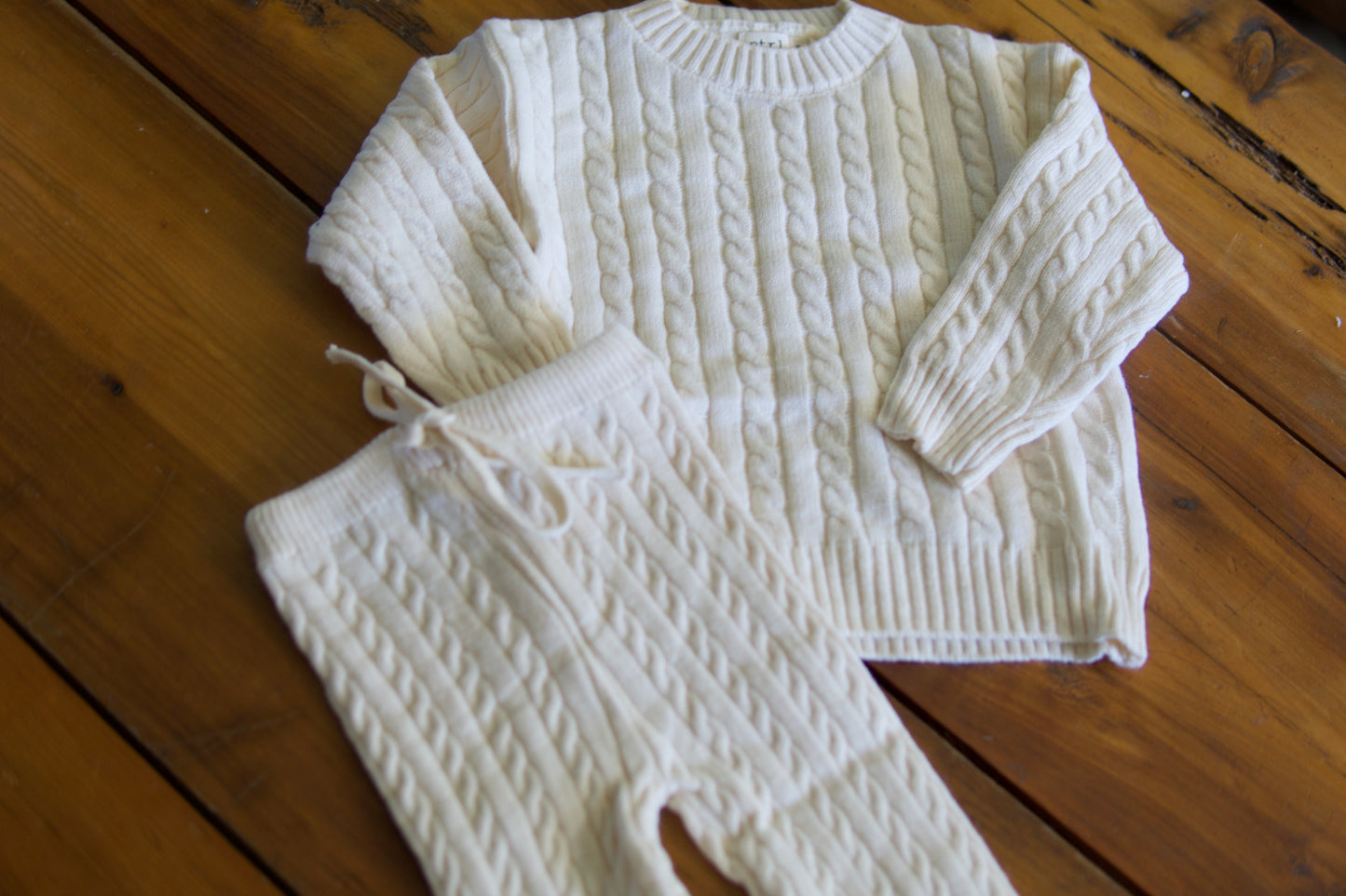 Brooke 2 Piece Cable Knit Sweater Set